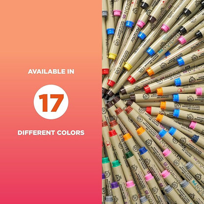 SAKURA Pigma Micron Fineliner Pens - Archival Black Ink Pens - Pens for Writing, Drawing, or Journaling - Assorted Point Sizes - 10 Pack