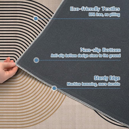 Office Chair Mat for Hardwood Floor Minimalist Art 48"x60" Computer Gaming Chair Mat Anti-Slip Office Rugs Floor Protector for Rolling Chairs Under Desk Rug for Home Office