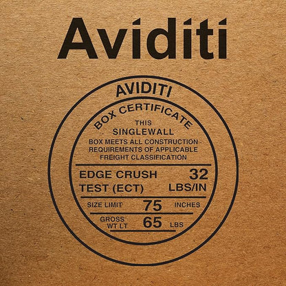 Aviditi T6648OUTER Telescoping Corrugated Cardboard Box 6 1/2" L x 6 1/2" W x 48" H, Kraft, For Shipping, Packing and Moving (Pack of 25)