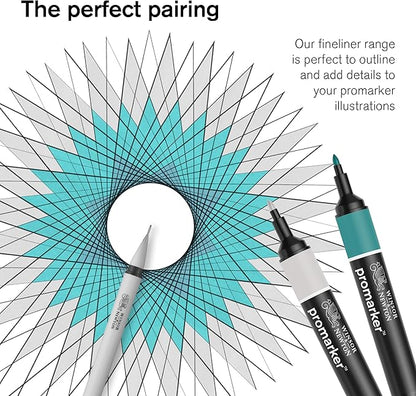 Winsor & Newton ProMarker Set, 12 Count, Essential Colors #1