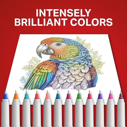 Sharpie Color Burst Permanent Marker Set, Ultra-Fine Tip Markers, Artist Markers, Writing Markers, Drawing Markers, Assorted Colors, 24 Count