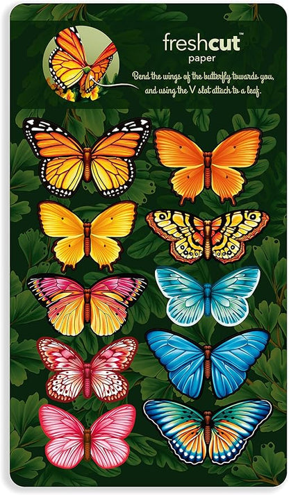 Freshcut Paper Pop Up Cards, Butterflies & Buttercups, 12 Inch Life Sized Forever Flower Bouquet 3D Popup Greeting Card, Birthday Cards, Thank You Card, Blank Notecard & Envelope