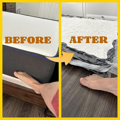 Vacuum Mattress Bag for moving, Vacuum Sealed Bags for Mattress Storage, Mattress Compression Bag, Foam and Latex Mattress Vacuum Bag with Straps(KING. CAL-KING)