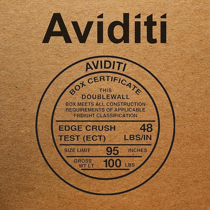 Aviditi T6648INNERDW Telescoping Corrugated Cardboard Box 6" L x 6" W x 48" H, Kraft, for Shipping, Packing and Moving (Pack of 15)