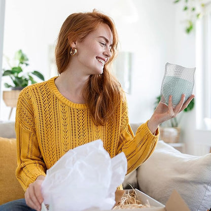 Clear Bubble Out Bags, 8 x 11.5 Inches. 150 Pack Self Seal Bubble Pouches. Polyethylene Clear Bubble Bags for Packing. Waterproof Clear Bubble Out Pouches for Fragile Things
