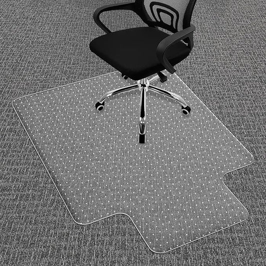 Office Chair Mat for Carpets, Desk Chair Mat for Low Pile Carpeted Floors, Heavy Duty Transparent Office Floor Mat for Office Chair on Carpet, for Work, Home, Gaming (36" X 48" with Extended Lip)
